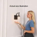 Applique murale simple noire antique Anastasia