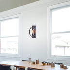 Applique murale simple Anastasia avec abat-jour en verre transparent