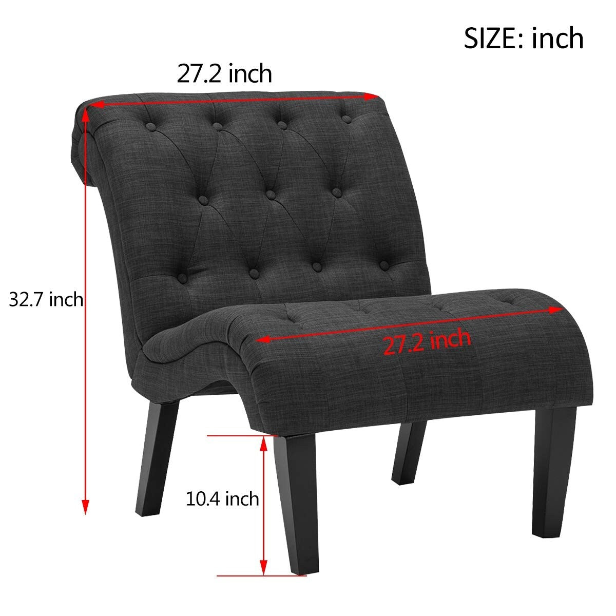 Chaise longue rembourrée pour chambre à coucher, salon