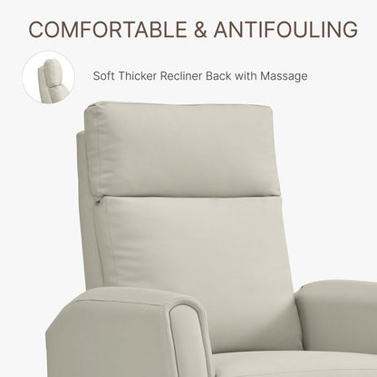 Fauteuil inclinable Andrea avec lumières LED et massage chauffant