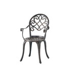 Christopher Knight Home Angeles Ensemble de bistrot d'extérieur en aluminium moulé avec seau à glace intégré
