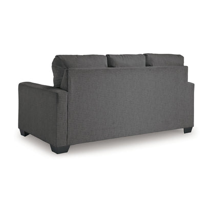 Canapé-lit Anise avec lit gigogne double, polyester gris étain