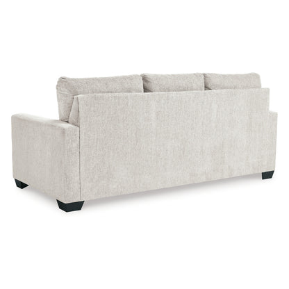 Canapé-lit Anise avec lit gigogne Queen Size, polyester blanc neige