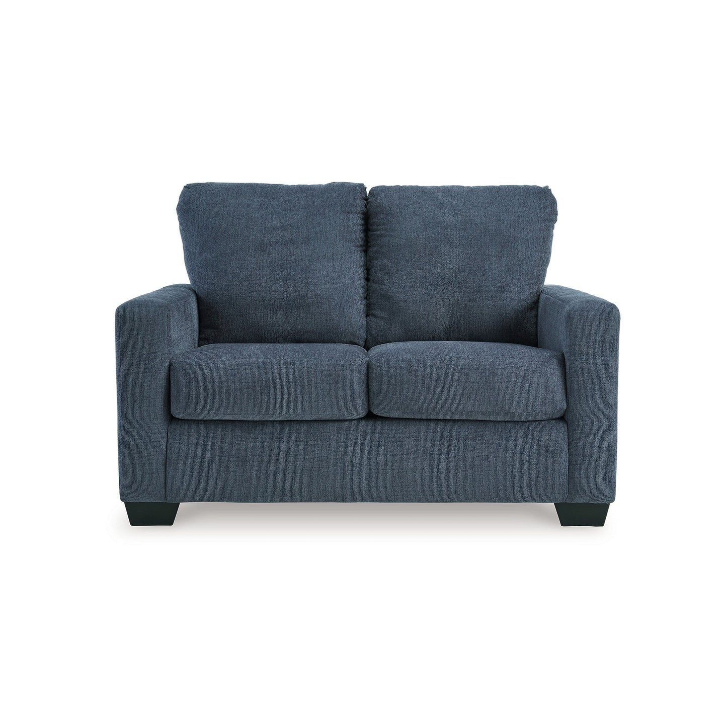 Canapé-lit Anise avec lit gigogne simple, polyester bleu marine
