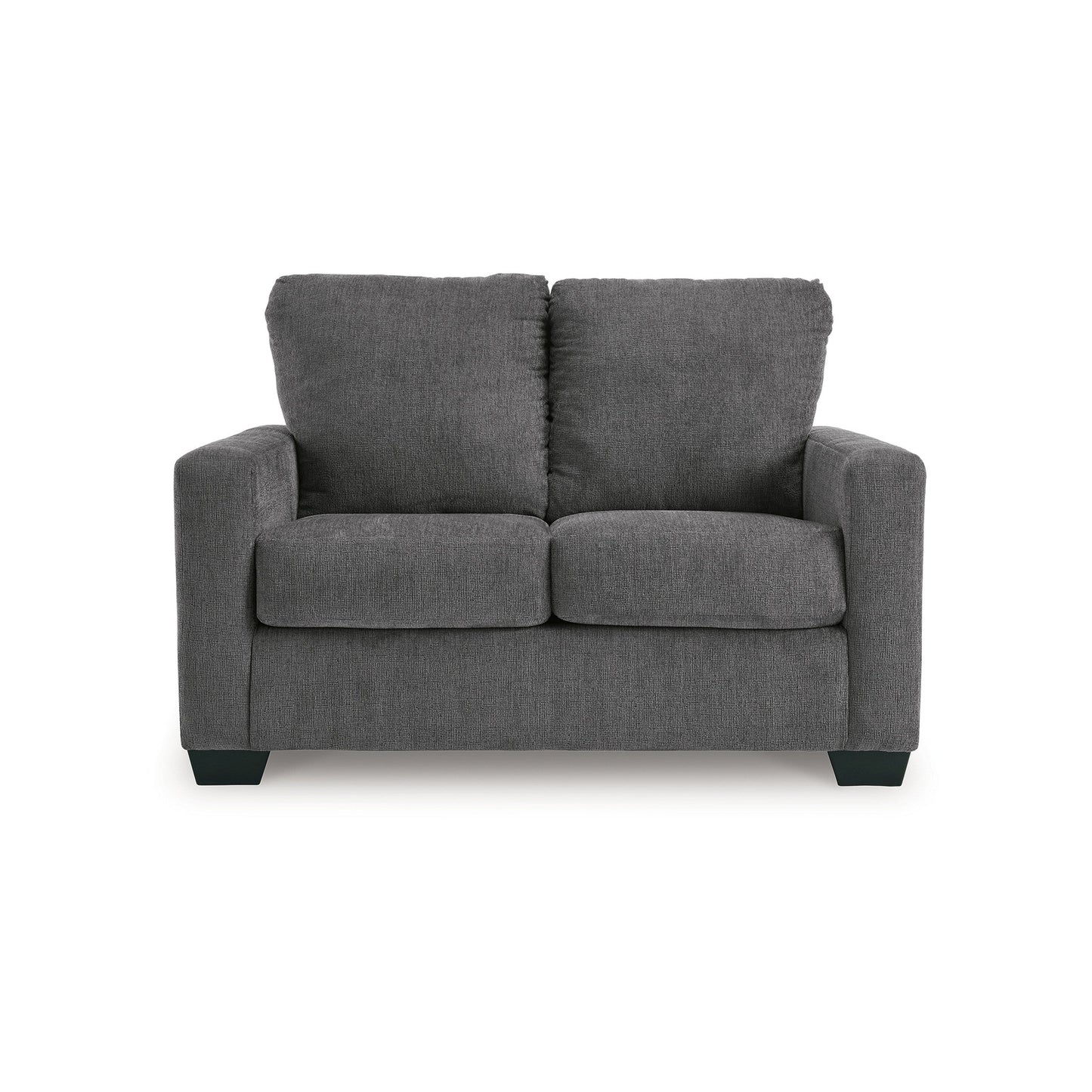 Canapé-lit Anise avec lit gigogne simple, polyester gris étain