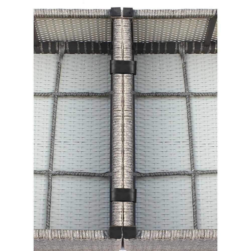 Ensemble de canapés d'extérieur LSI 10 pièces Sunbrella bleu marine avec coussins