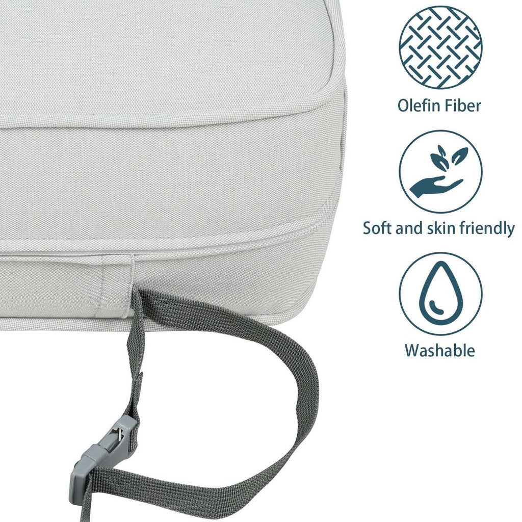 Ensemble de 2 coussins de siège profonds pour meubles de patio Aoodor 24 x 24