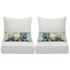 Ensemble de 2 coussins de siège profonds pour meubles de patio Aoodor 24 x 24