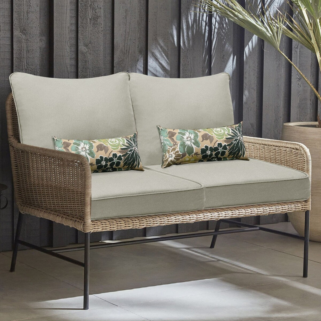 Ensemble de 2 coussins de siège profonds pour meubles de patio Aoodor 24 x 24