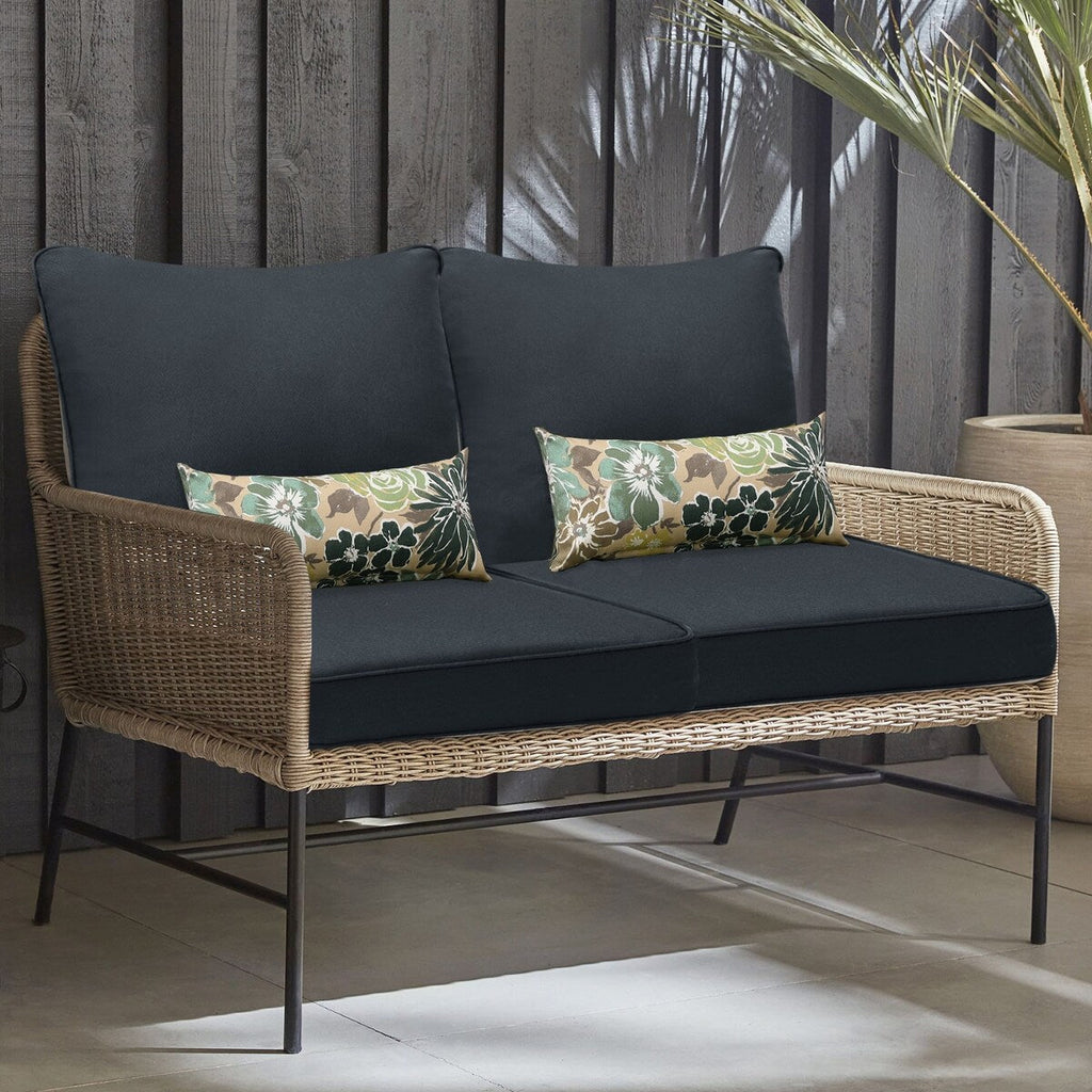 Ensemble de 2 coussins de siège profonds pour meubles de patio Aoodor 24 x 24