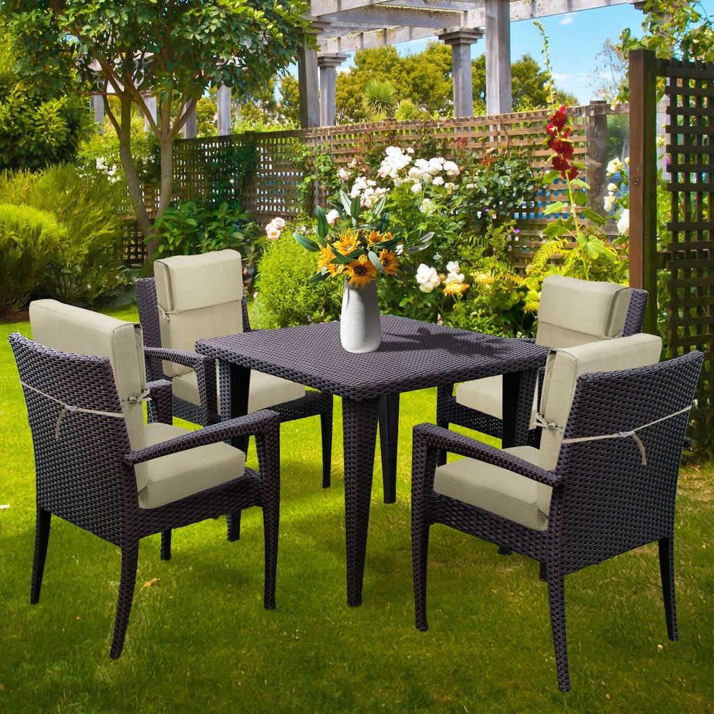 Aoodor Patio High Back Chair Cushions Set of 4, 46x21x4 Inches(Only Cushions)