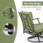Aoodor Patio High Back Chair Cushions Set of 4, 46x21x4 Inches(Only Cushions)