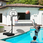 Panier de basket-ball portable Aosom pour piscine, panneau arrière de 76 cm, hauteur télescopique et construction toutes saisons