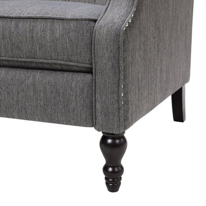 Fauteuil inclinable capitonné surdimensionné Apaloosa en tissu par Christopher Knight Home