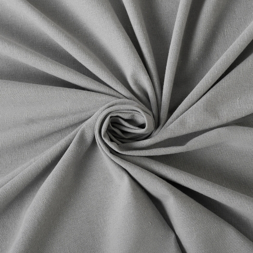 Rideau à pattes boutonnées Archaeo en mélange de coton, panneau simple