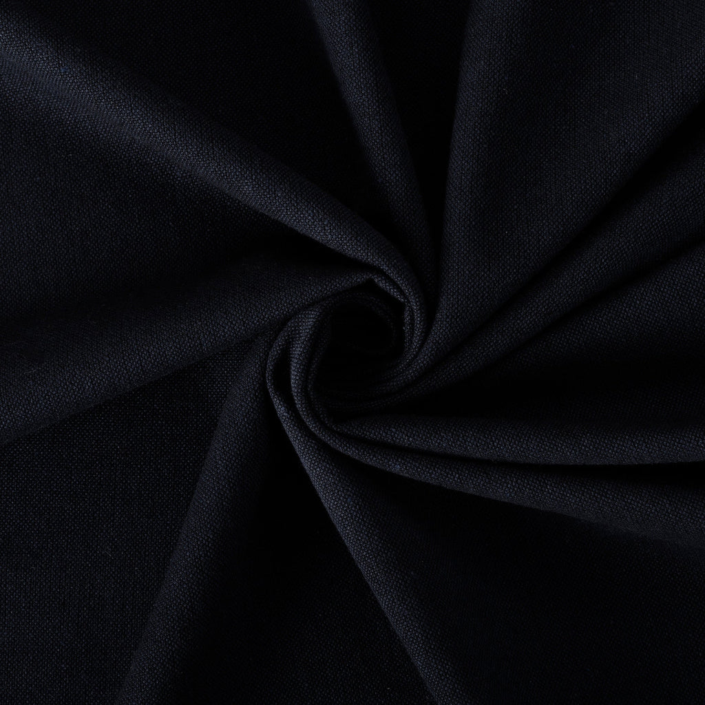 Rideau à pattes boutonnées Archaeo en mélange de coton, panneau simple
