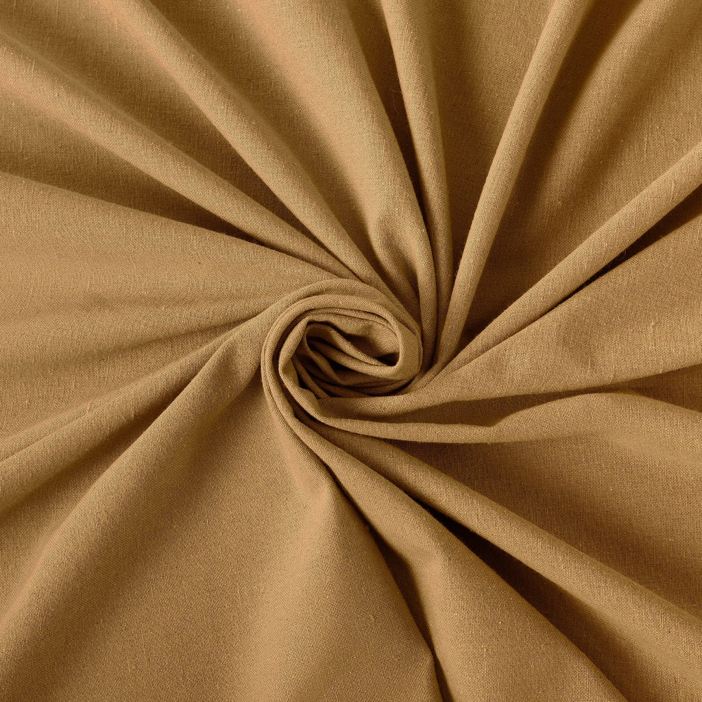 Rideau à pattes boutonnées Archaeo en mélange de coton, panneau simple
