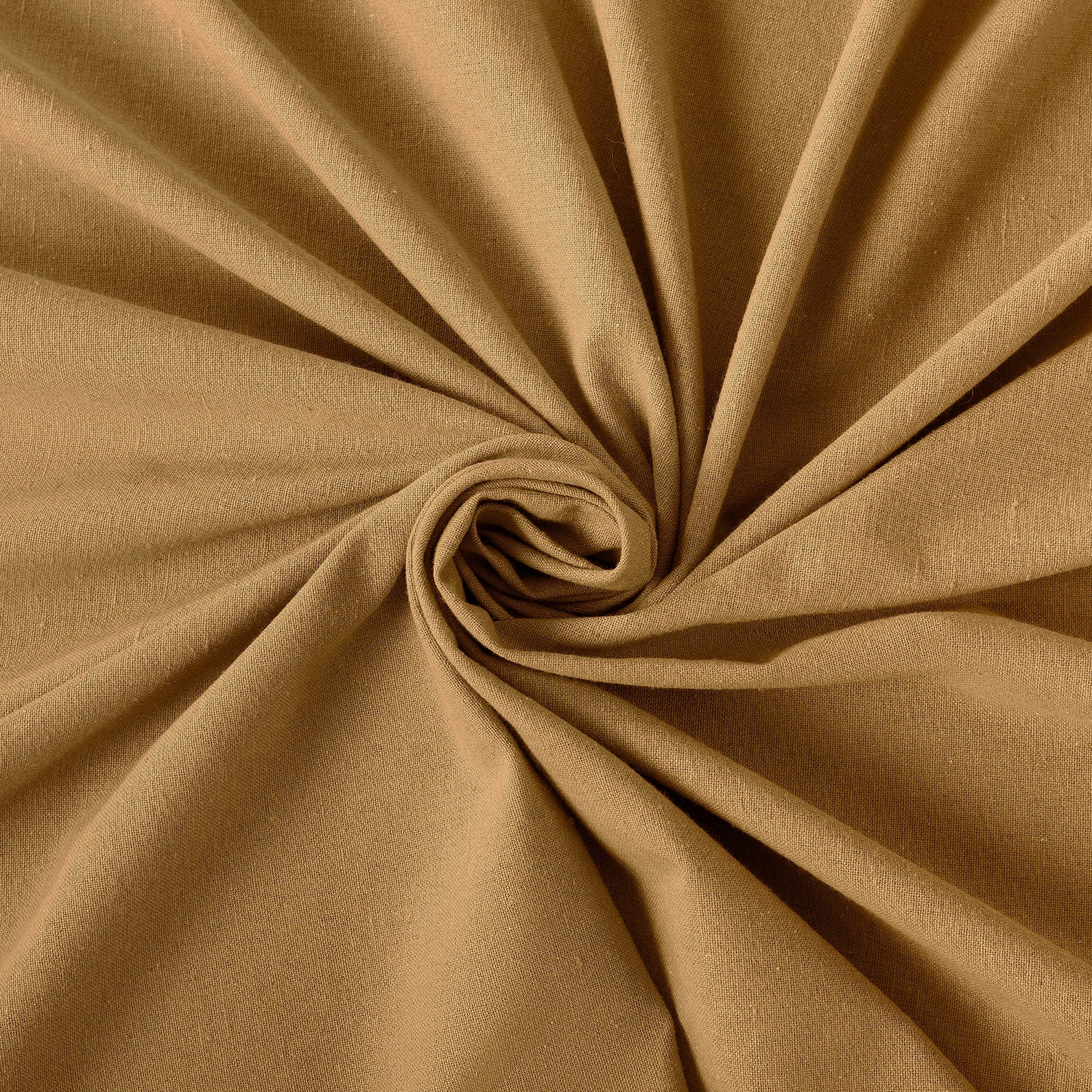 Rideau à pattes boutonnées Archaeo en mélange de coton, panneau simple