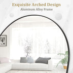 Miroir de sol arqué pleine longueur Miroir sur pied intégral Décoration murale