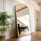Miroir mural sur pied arqué Dovelina