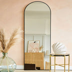 Miroir mural sur pied arqué Dovelina