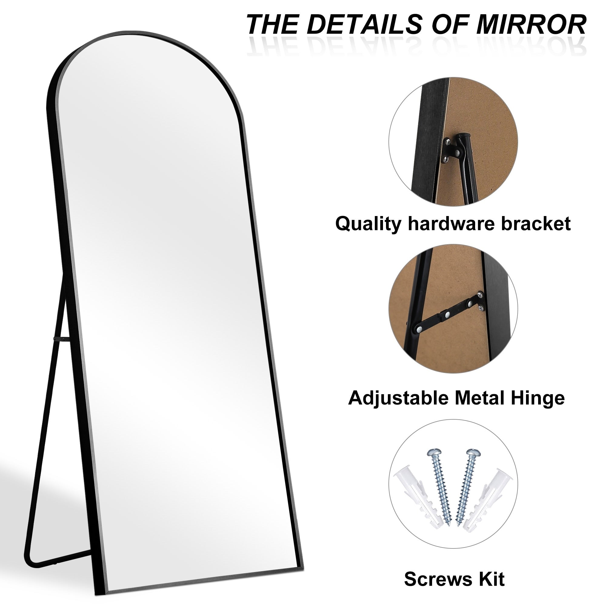 Miroir arqué Miroir pleine longueur moderne
