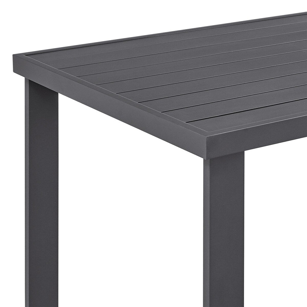 Ensemble de salle à manger d'extérieur Argiope en aluminium gris, 5 pièces, hauteur bar