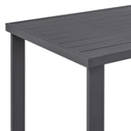 Ensemble de salle à manger d'extérieur Argiope en aluminium gris, 5 pièces, hauteur bar