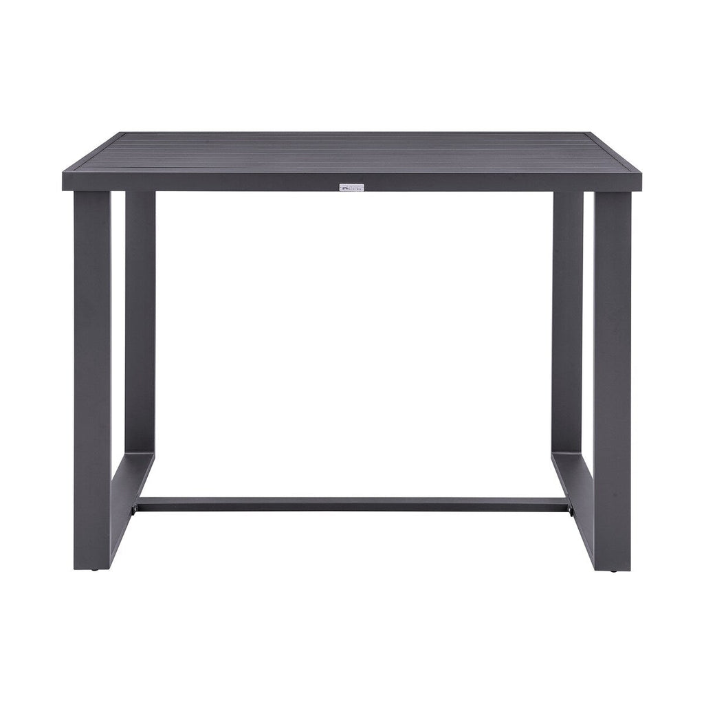 Ensemble de salle à manger d'extérieur Argiope en aluminium gris, 5 pièces, hauteur bar