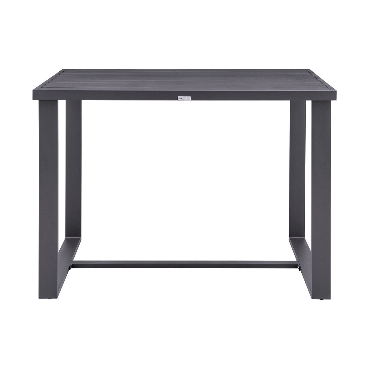 Ensemble de salle à manger d'extérieur Argiope en aluminium gris, 5 pièces, hauteur bar