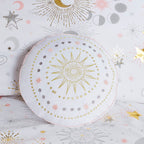 Parure de lit métallique avec coussin décoratif et motif ciel étoilé Ariella pour enfants au design intelligent