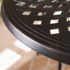Ensemble de bar d'extérieur Arlana 5 pièces en aluminium avec trou pour parasol par Christopher Knight Home - N/A