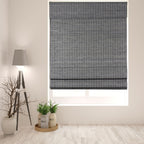 Stores romains semi-intimistes en bambou gris-brun Arlo