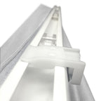 Stores romains Arlo gris occultants sans fil en tissu