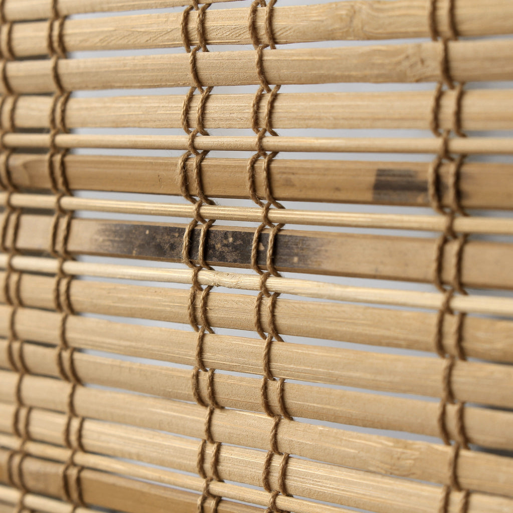 Stores romains en bambou Arlo Blinds Tuscan, hauteur 74 pouces, sans fil, relevables
