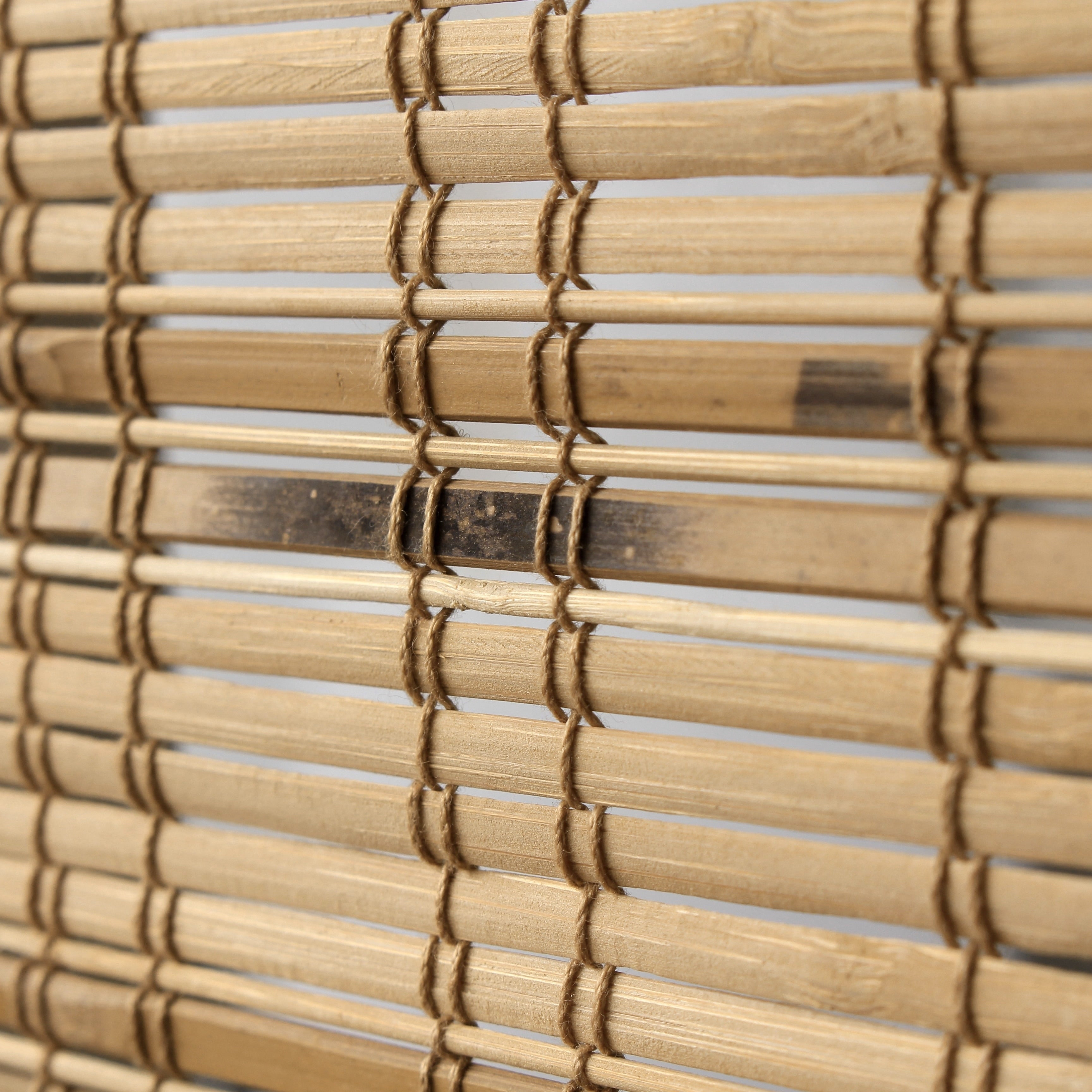 Stores romains en bambou Arlo Blinds Tuscan, hauteur 74 pouces, sans fil, relevables