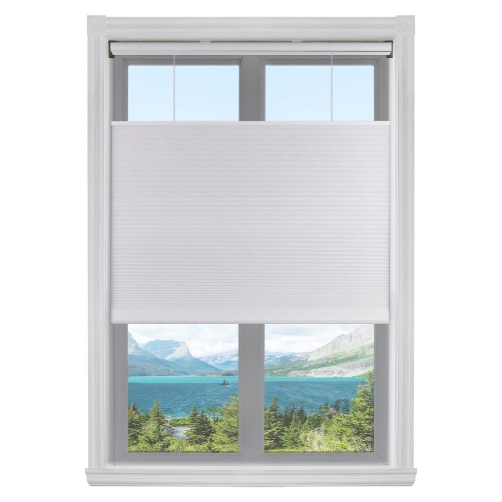 Stores cellulaires Arlo filtrant la lumière blanche de haut en bas et de bas en haut