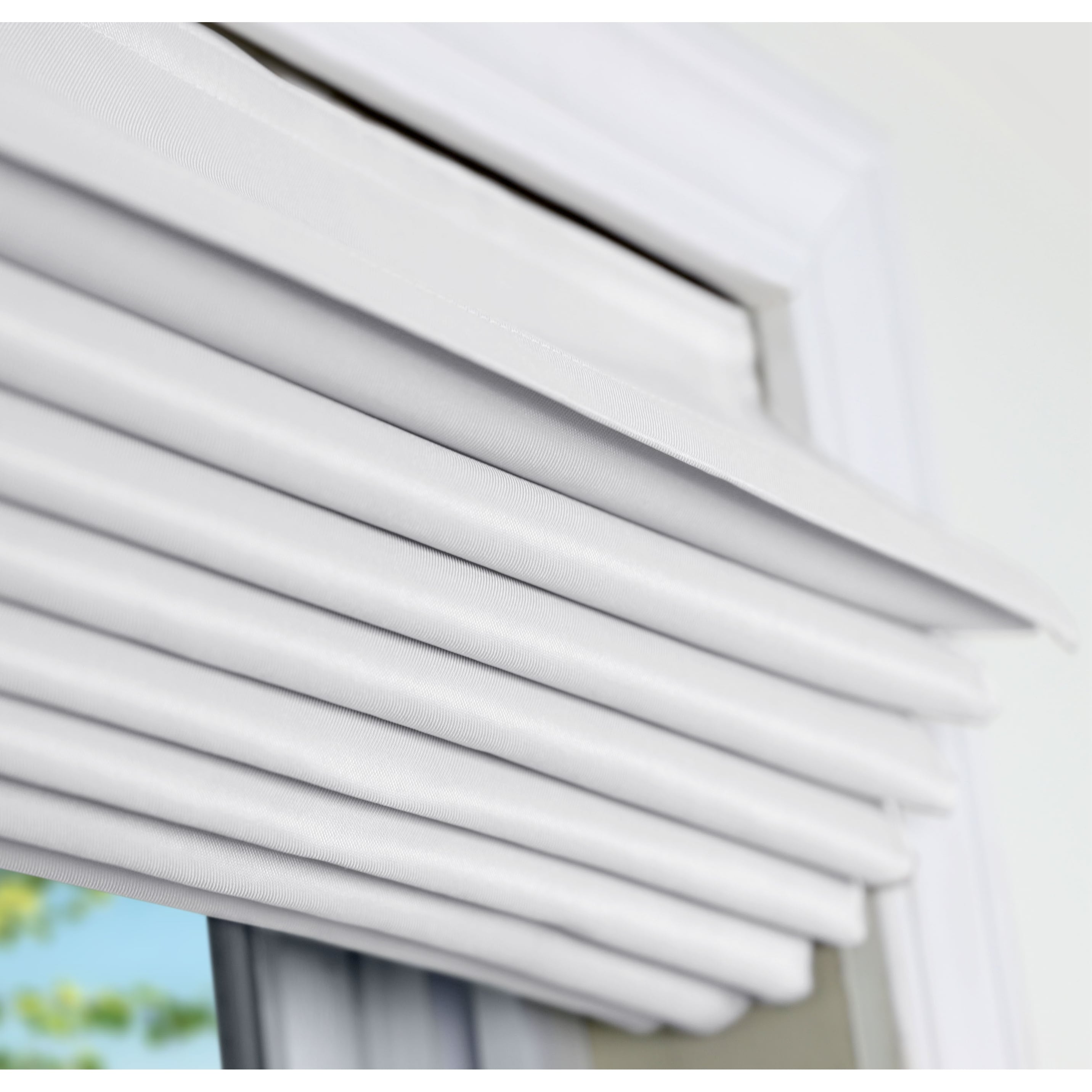 Stores romains en tissu sans fil filtrant la lumière blanche Arlo