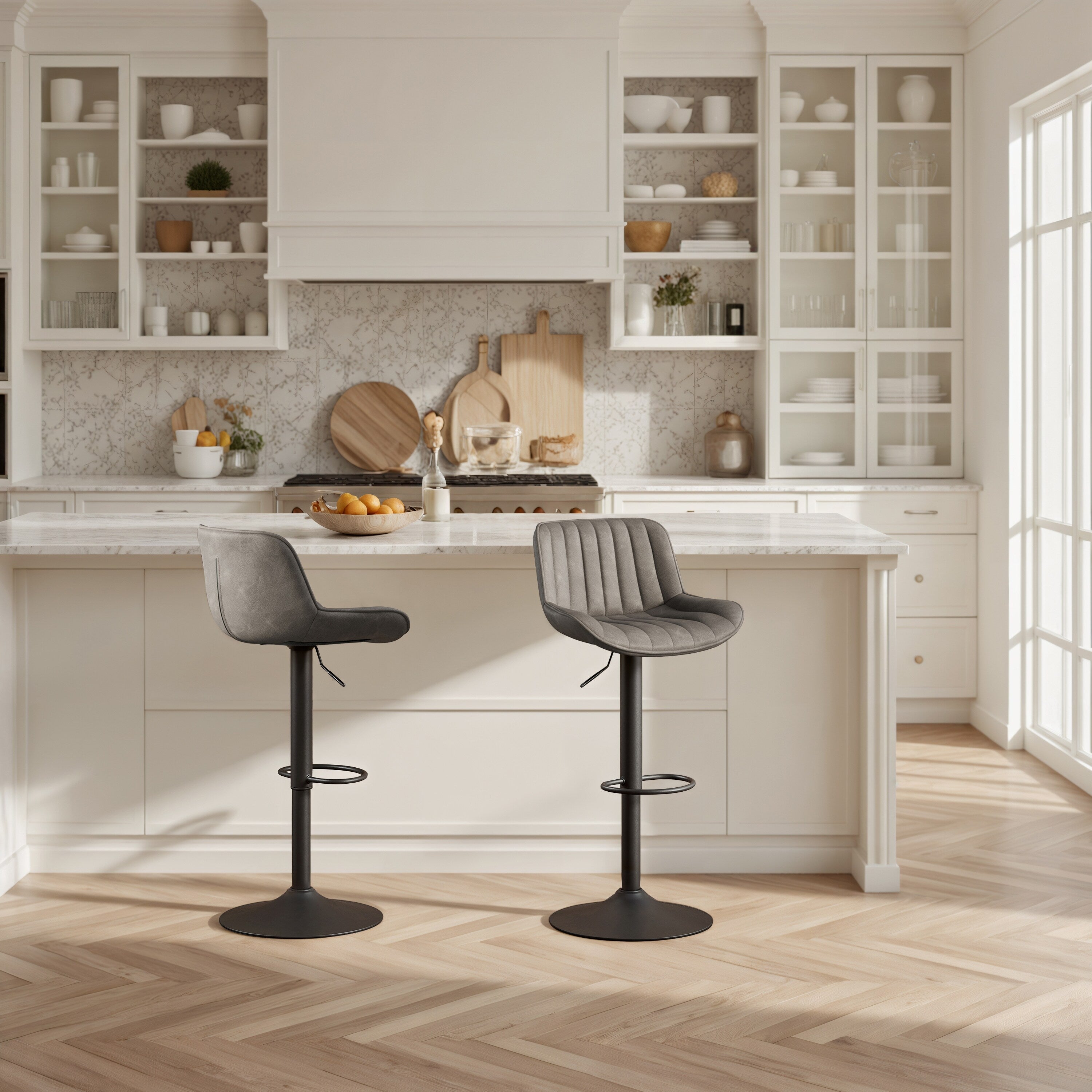 Tabouret de bar pivotant à hauteur réglable Art Leon, lot de 2
