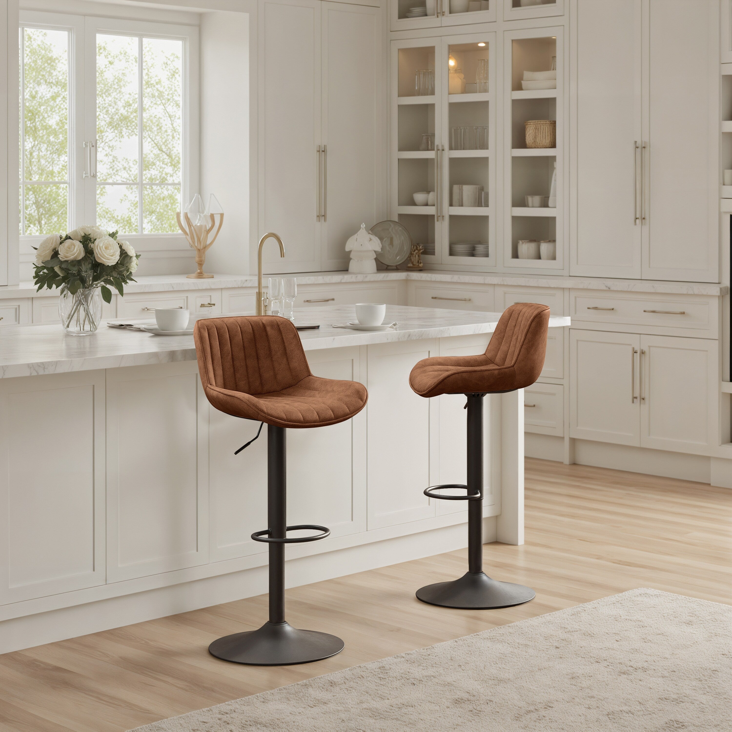 Tabouret de bar pivotant à hauteur réglable Art Leon, lot de 2
