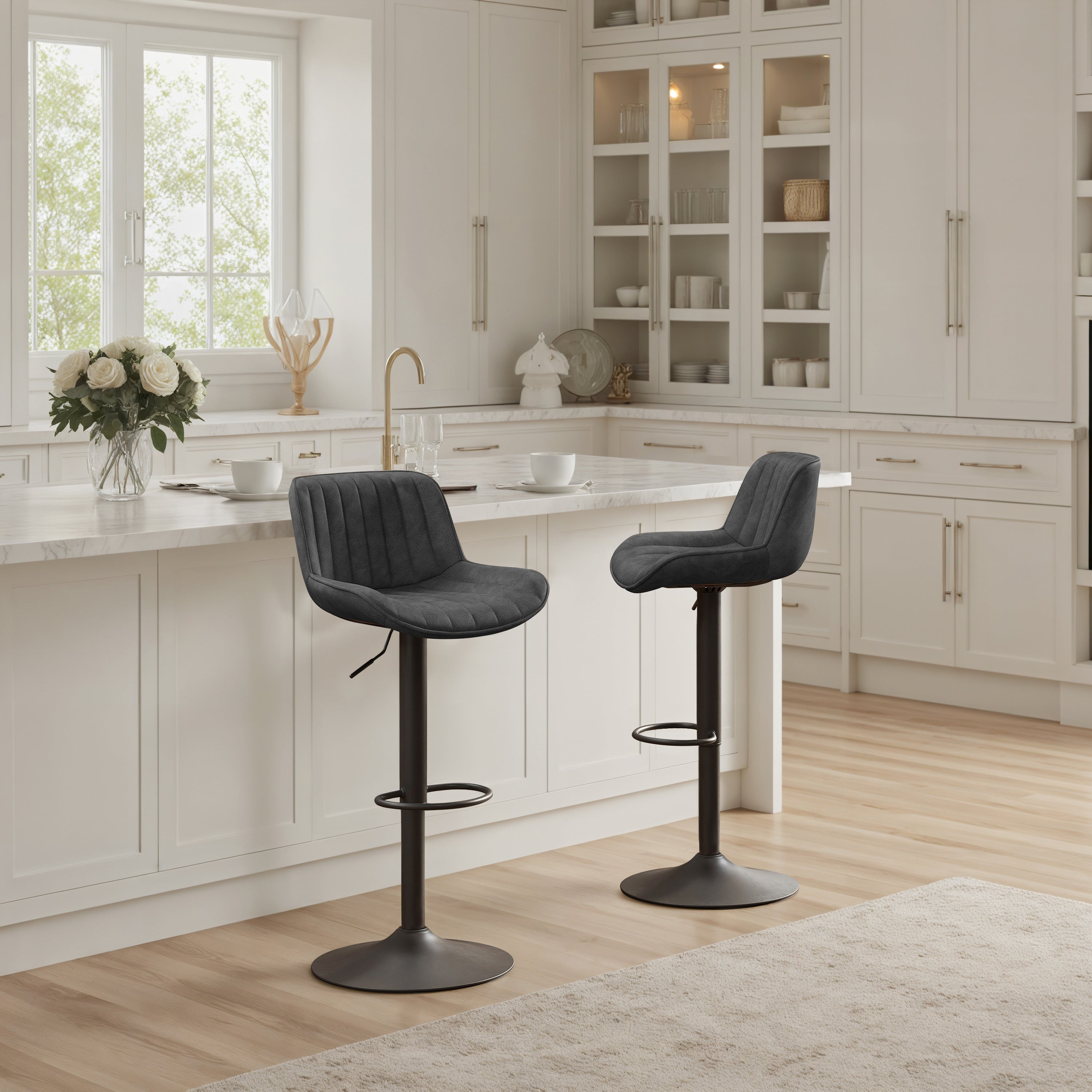 Tabouret de bar pivotant à hauteur réglable Art Leon, lot de 2