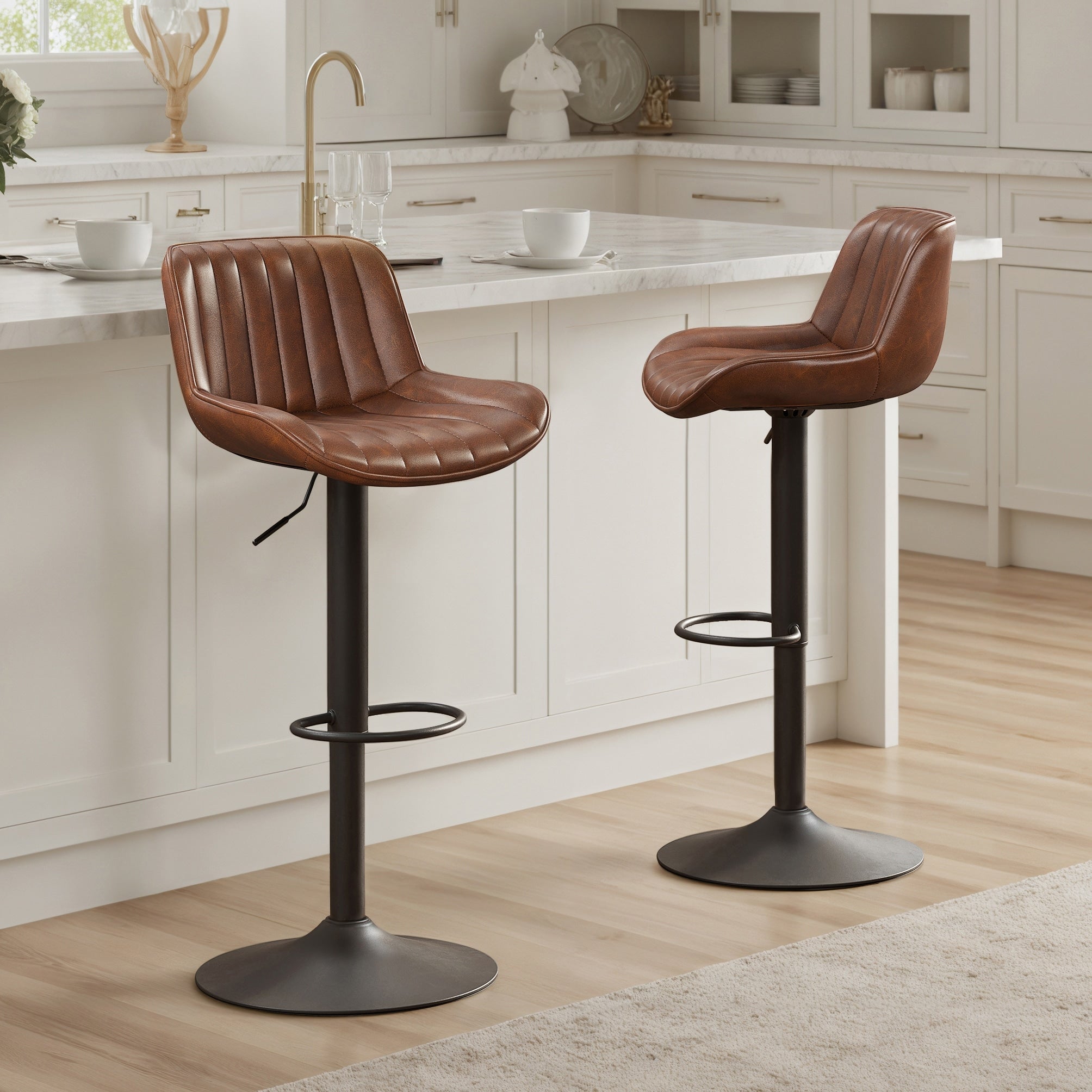 Tabouret de bar pivotant à hauteur réglable Art Leon, lot de 2