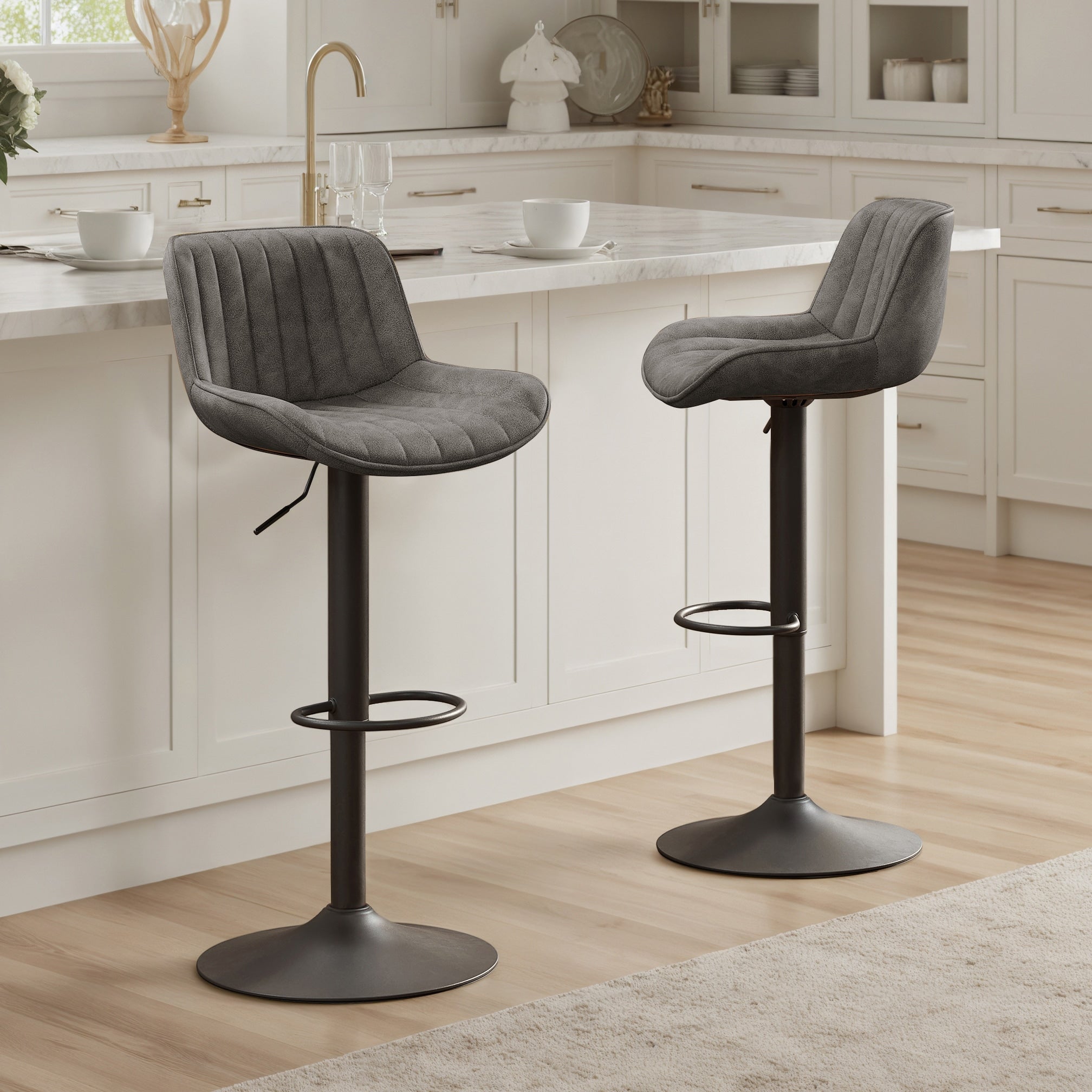 Tabouret de bar pivotant à hauteur réglable Art Leon, lot de 2
