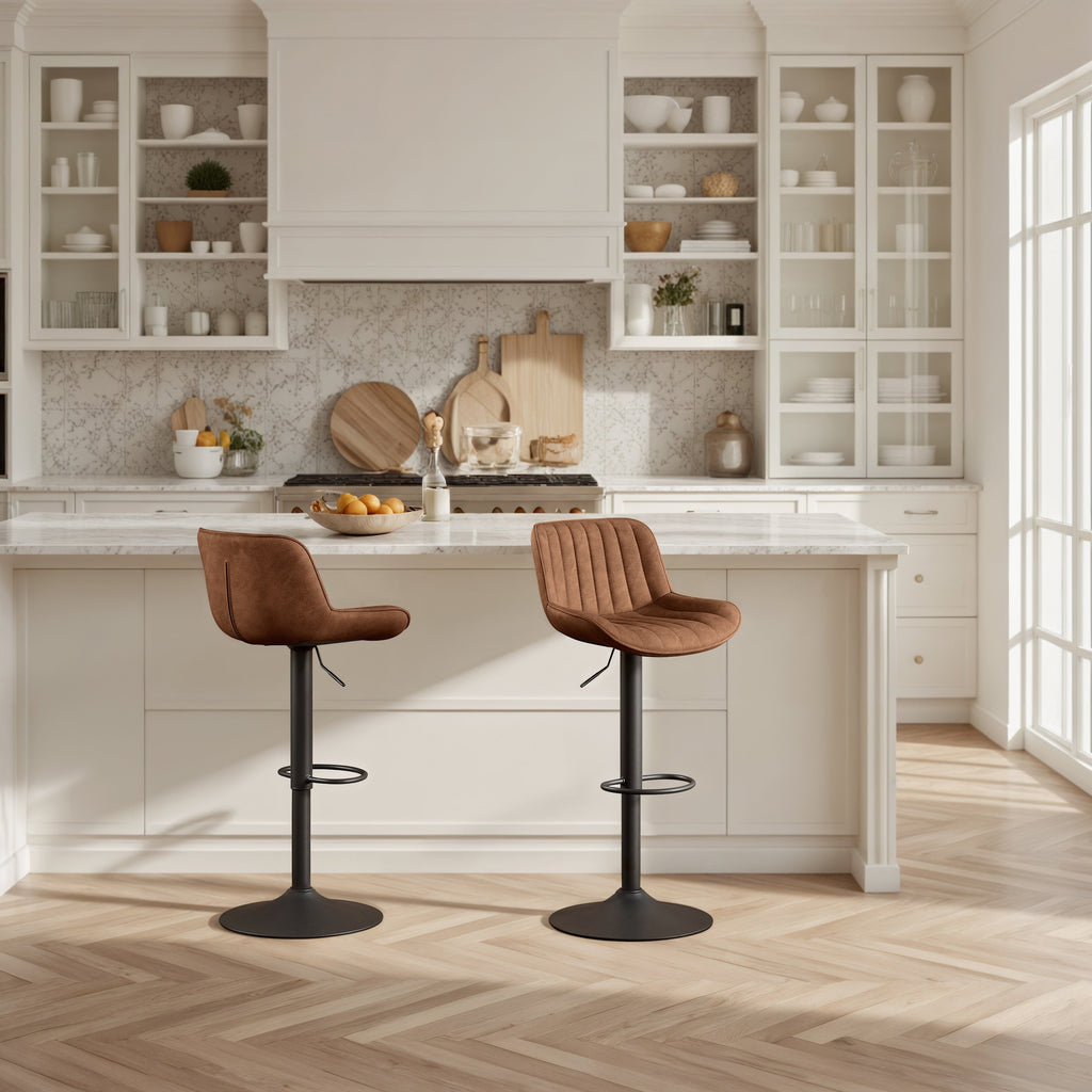 Tabouret de bar pivotant à hauteur réglable Art Leon, lot de 2