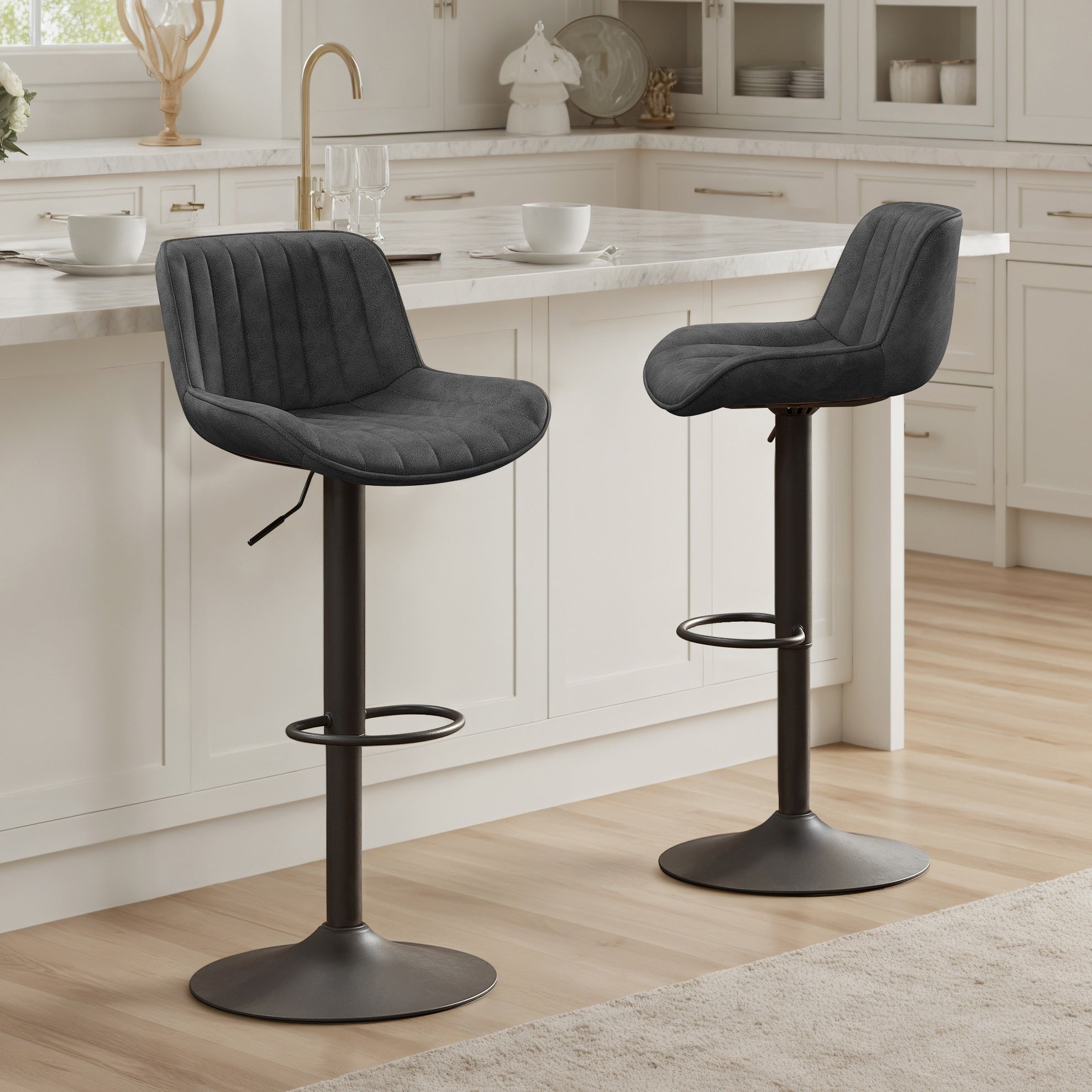 Tabouret de bar pivotant à hauteur réglable Art Leon, lot de 2