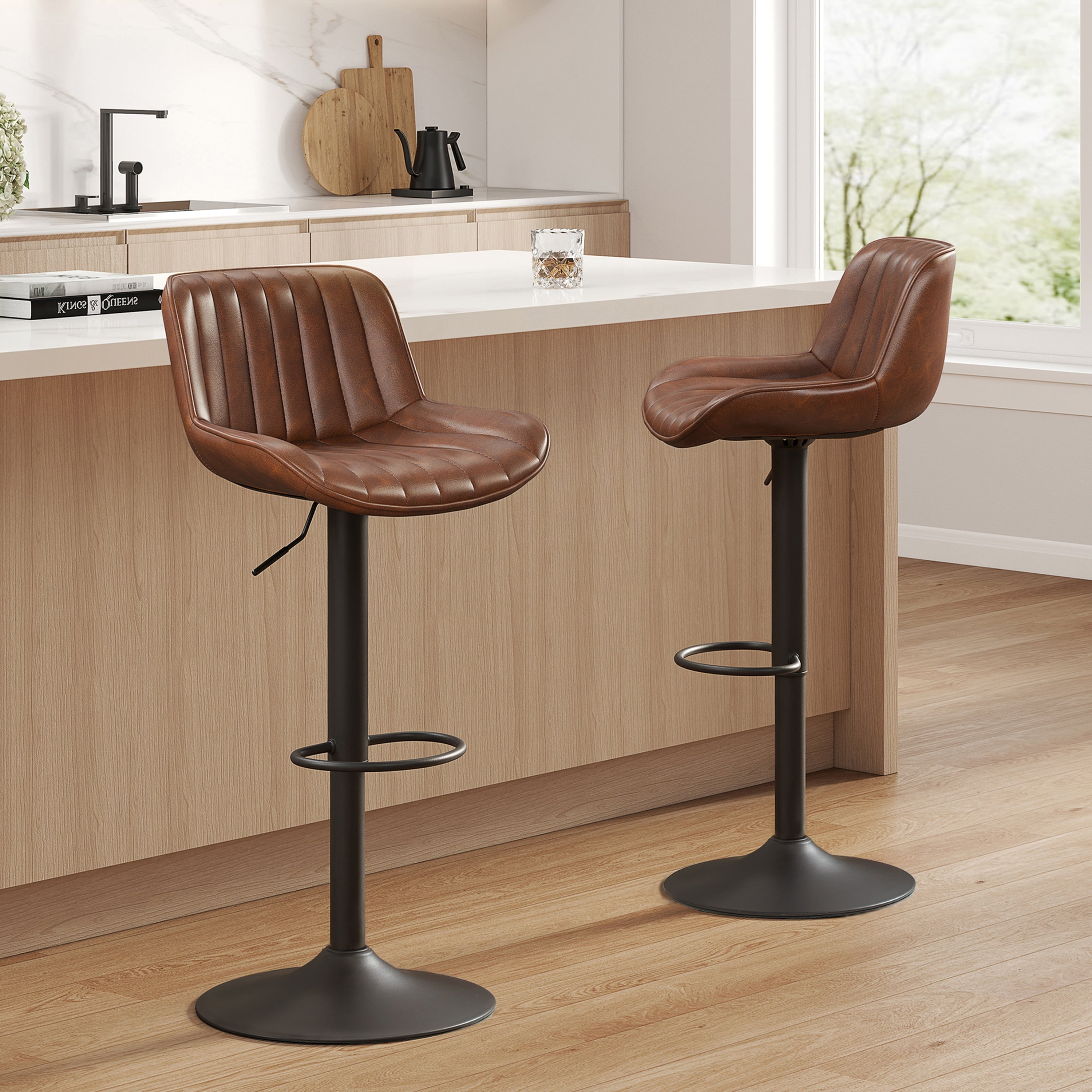 Tabouret de bar pivotant à hauteur réglable Art Leon, lot de 2