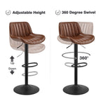 Tabouret de bar pivotant à hauteur réglable Art Leon, lot de 2