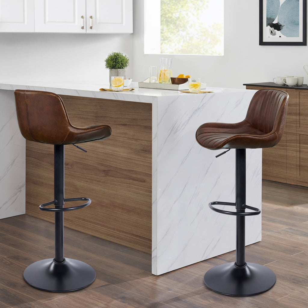 Tabouret de bar pivotant à hauteur réglable Art Leon, lot de 2
