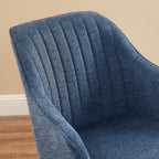Fauteuil d'appoint pivotant Art Leon moderne avec pieds en bois