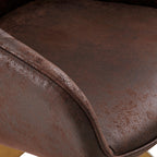Fauteuil d'appoint pivotant Art Leon moderne avec pieds en bois